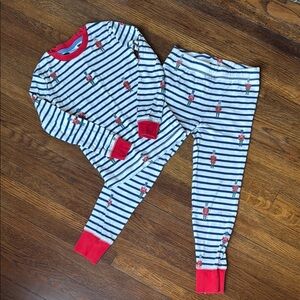 Mini Boden Christmas’s Holidayy Nutcracker pajamas, size 6T